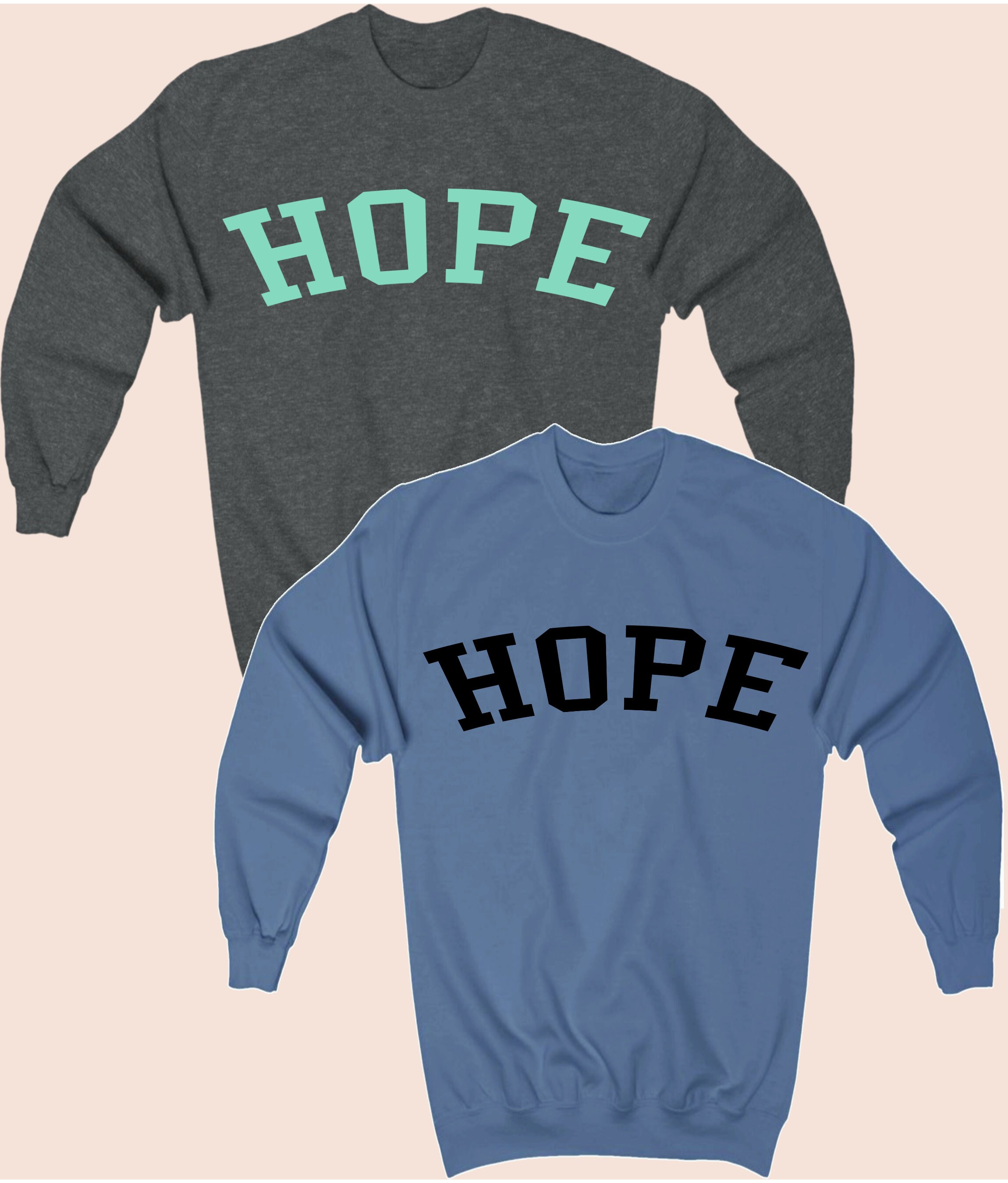 Hope Sweatshirt Christian Crewneck Sweatshirt Hope Sweater Etsy