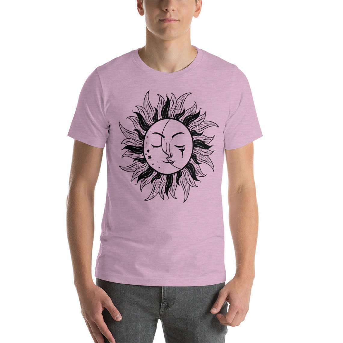 Vintage Sun & Moon Unisex Shirt Sun and Moon Stars Sun | Etsy