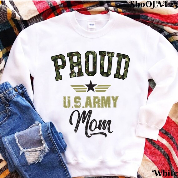 US Army Mom Crewneck Sweatshirt | Etsy 