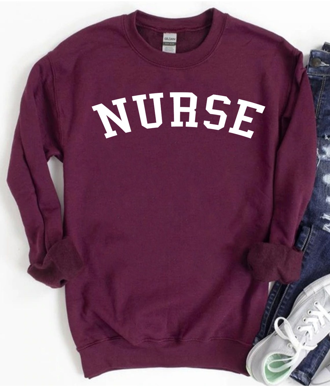 Nurse Sweatshirt Nurse Crewneck Sweatshirt Nurse Sweater Etsy