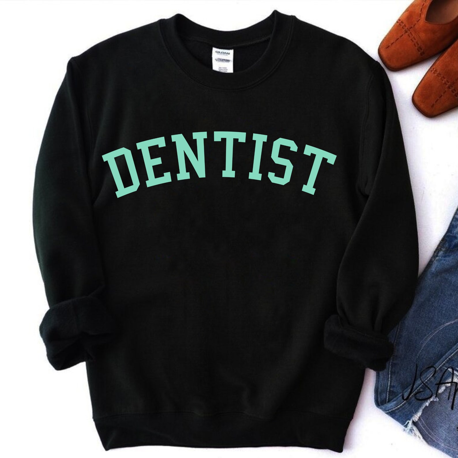 Dentist Sweatshirt Dentist Crewneck Sweatshirt Dentist Etsy