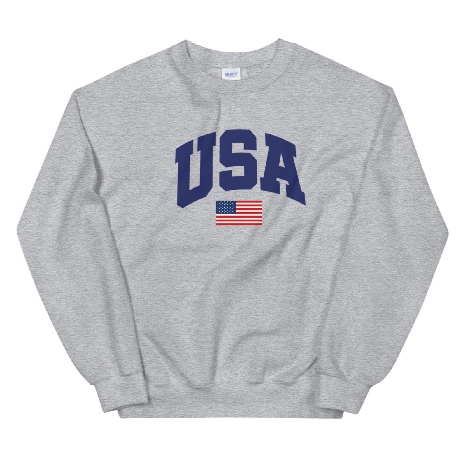 USA Sweatshirt Crewneck Sweatshirt USA Crewneck Sweatshirt Etsy