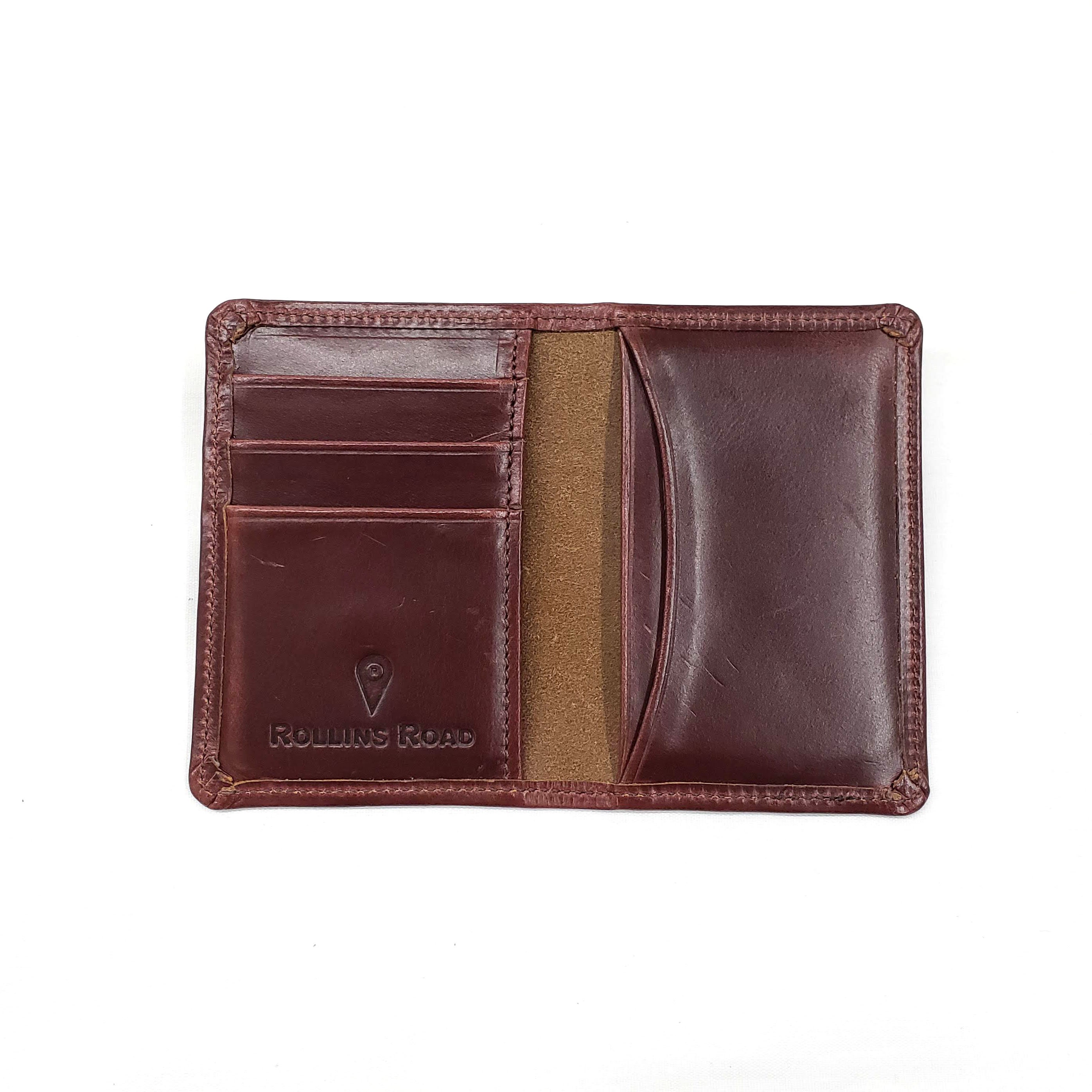 Leather Compact Bi-fold Front Pocket Wallet Credit Card - Etsy Denmark