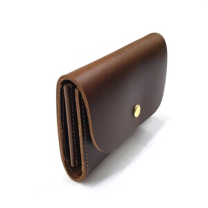 Monedero mini de cuero a medida, tarjetero de pulsera,