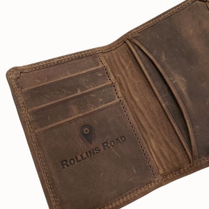 Räubchen Leder Kompakte Bi-Falten Brieftasche