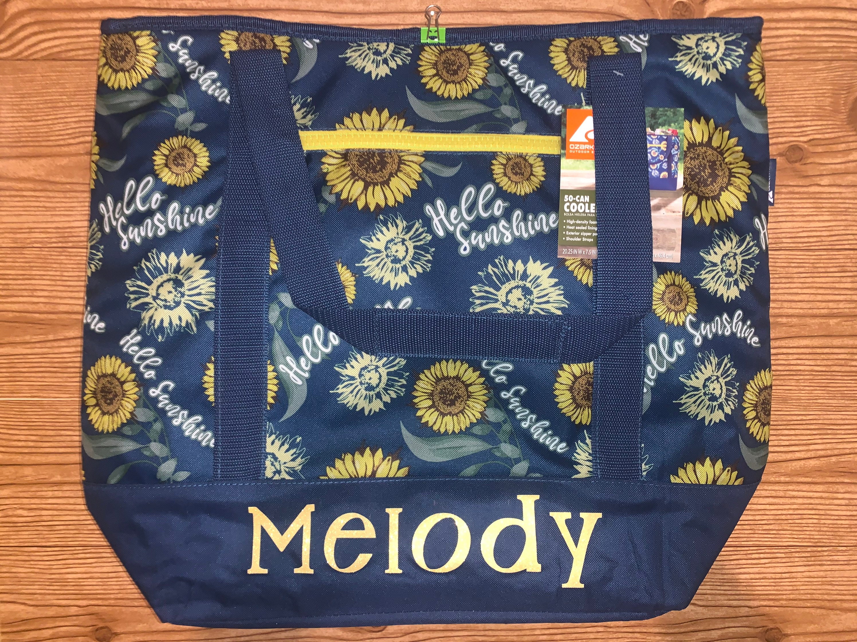 Sunflower 50 Can Cooler Tote Bag