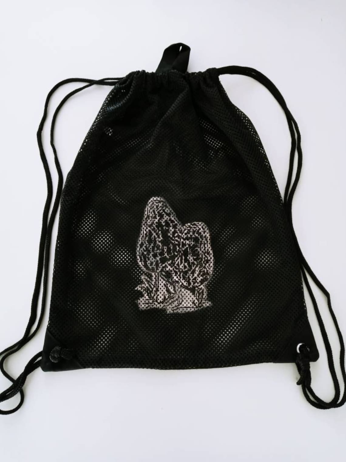 HAND PAINTED Morel Mushroom Hunting Mesh Bag Made to Order Etsy