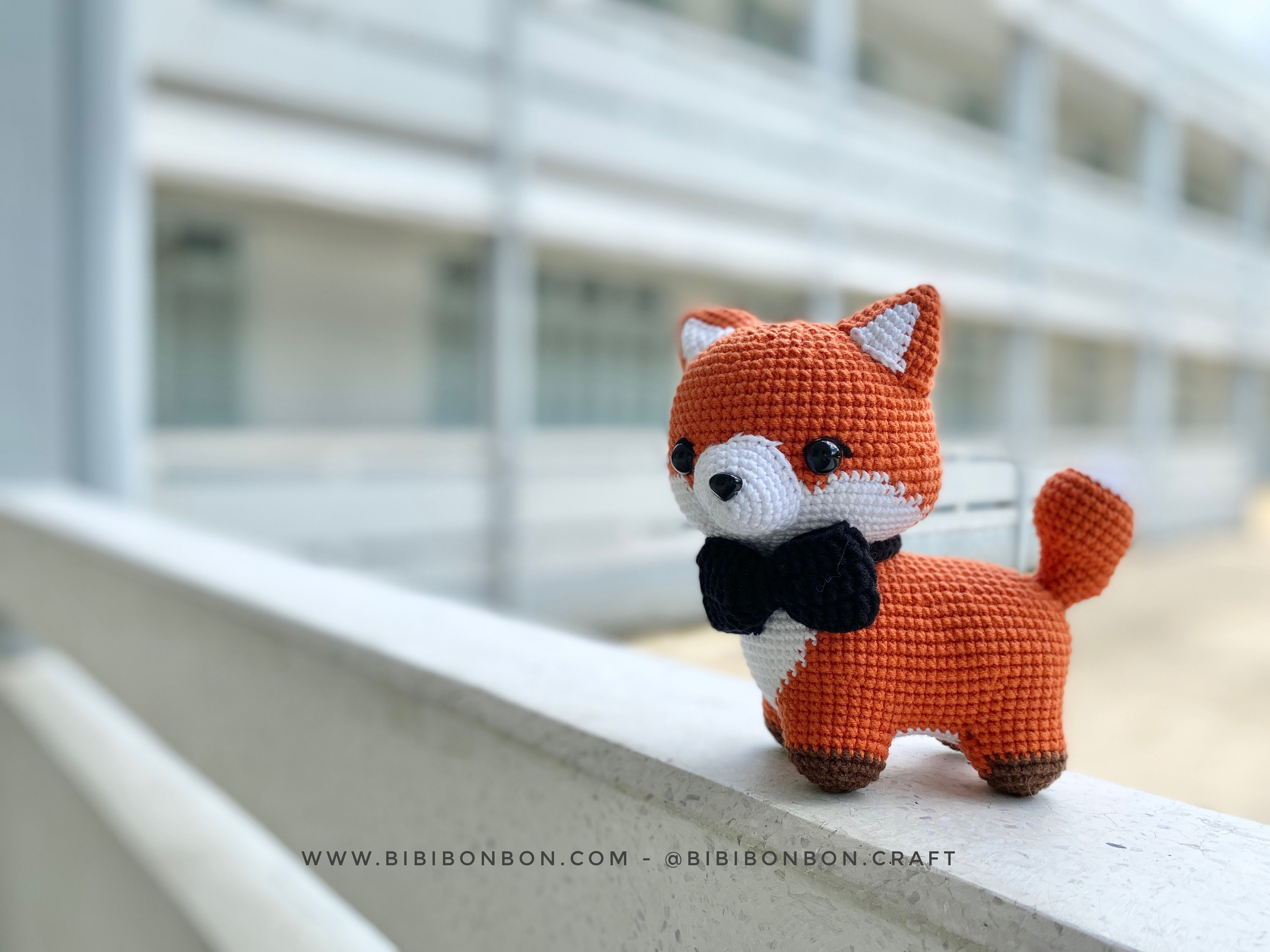 Flame the Fox かぎ針編みパターン: あみぐるみ動物 (PDF 英語