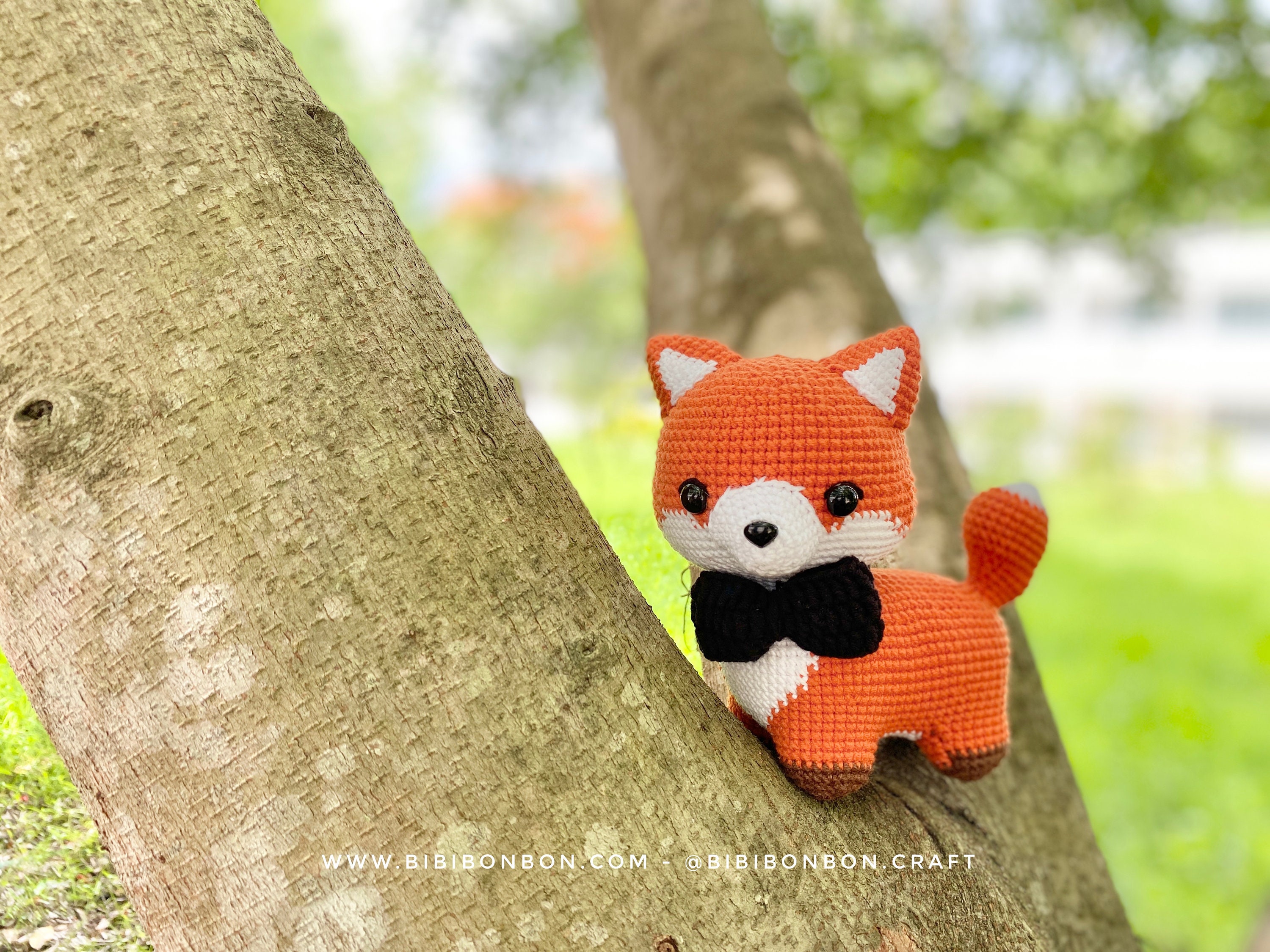 Flame the Fox かぎ針編みパターン: あみぐるみ動物 (PDF 英語