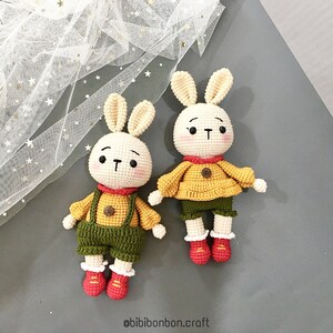 Pattern Bundle 2 in 1: Anna the bunny and Harry the bunny amigurumi pattern, Crochet PDF Pattern, Easter day amigurumi, bunny PDF pattern