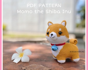 柴犬のかぎ針編みパターン：もちあみぐるみ犬（PDFパターン） - Etsy 日本