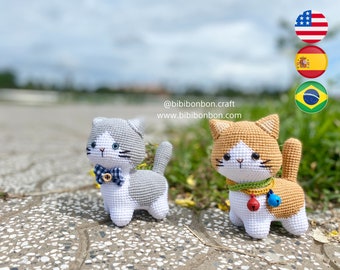 【やまだページ】アビシニアンさんのあみぐるみ2つ ビビボンボン - かぎ針編みの編み図：小さなキツネの炎、キツネ