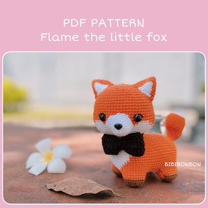 Flame the Fox Crochet Pattern: Amigurumi Animal (PDF English/Español/Português)