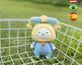 Bibibonbon - Amigurumi Crochet Pattern: Libra zodiac doll, zodiac signs crochet pattern, PDF English (US terms), Español, Português (Br)