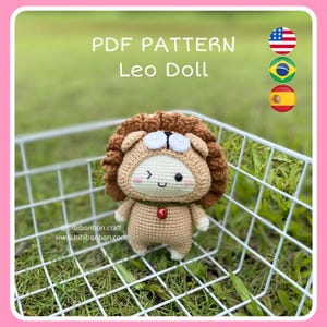 Leo Zodiac Doll Crochet Pattern: Amigurumi PDF (English/Español/Português)