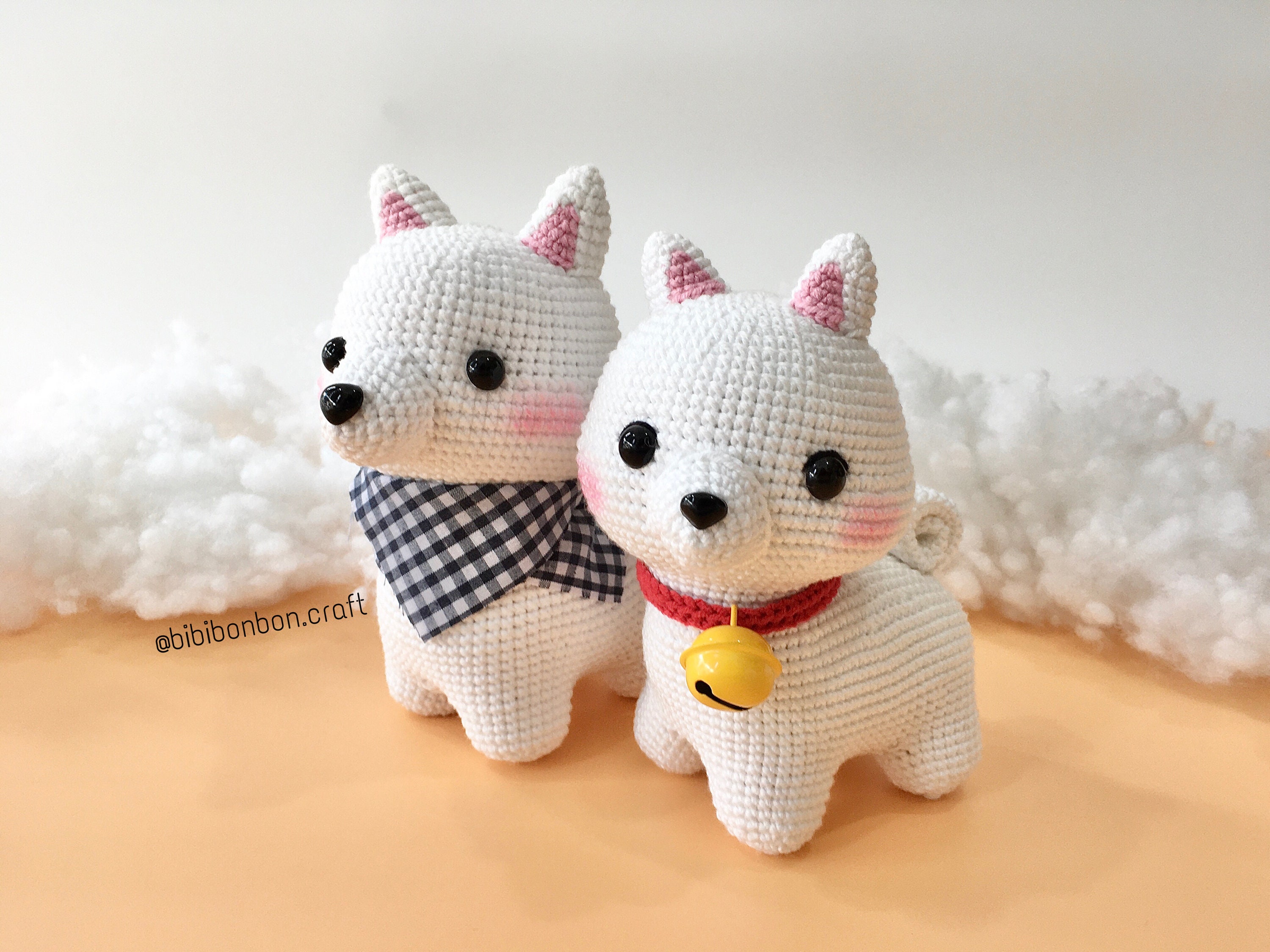 Kit Crochet Verrouillage Samoyède Blanc - Housse Coussin DIY 43x43cm Pour Adultes Et Enfants