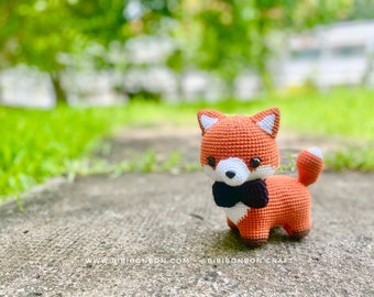 Flame the Fox かぎ針編みパターン: あみぐるみ動物 (PDF 英語