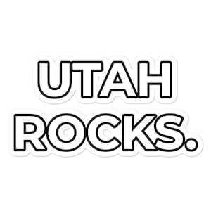 Utah Rocks. Stickers