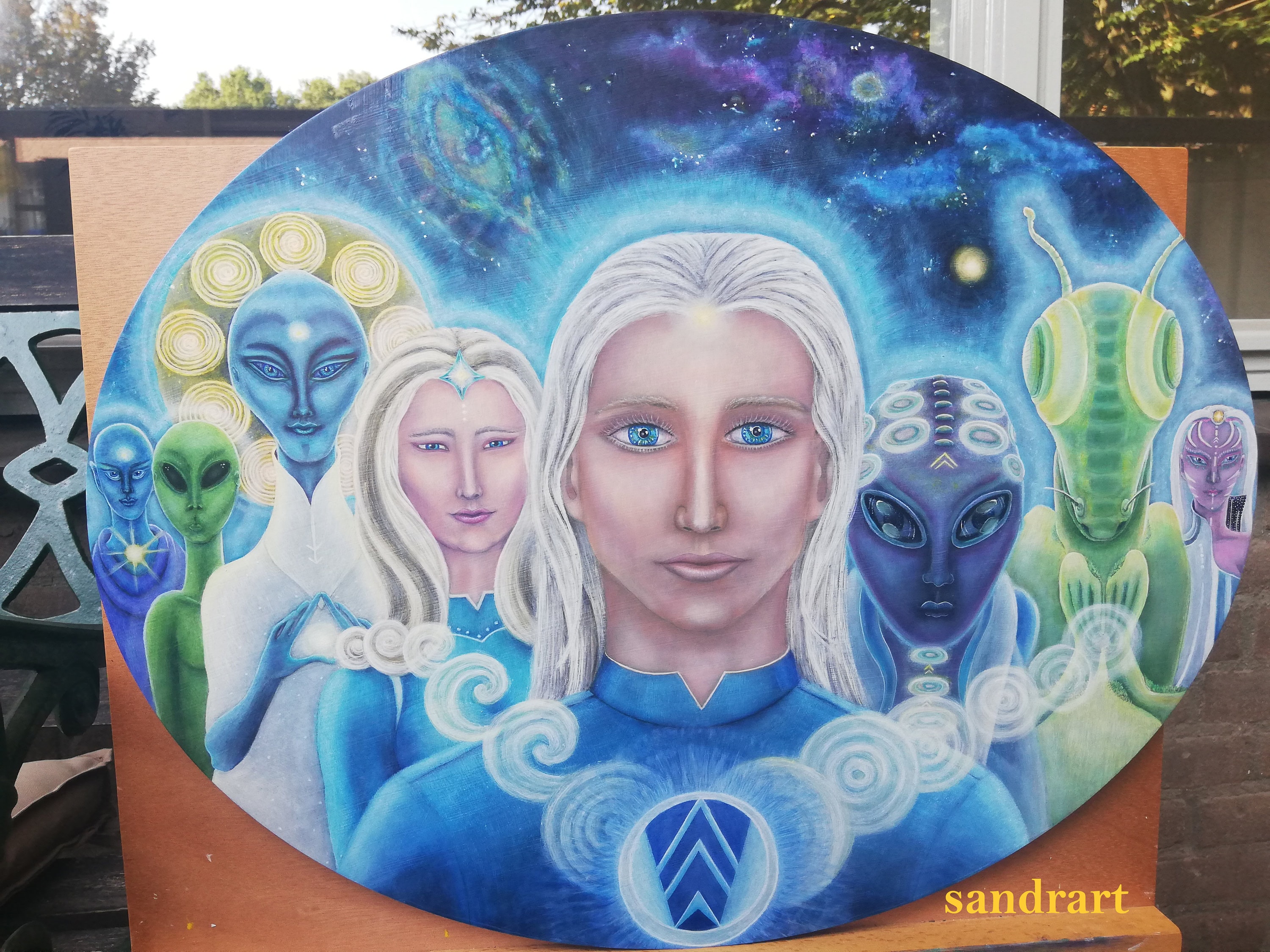 Galactic Federation Of Light ORIGINAL PAINTING galactic Federation of Light by - Etsy New Zealand