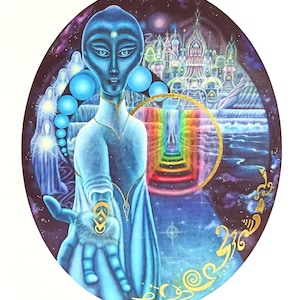 STAMPA CARTACEA "The City of Light" stampa liscia fine art 30x40cm di Sandrart