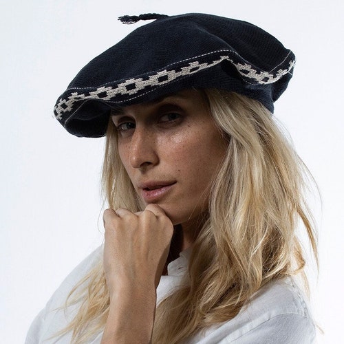Argentine Gaucho Beret With Pampa Pattern - 100% Cotton  display picture 2