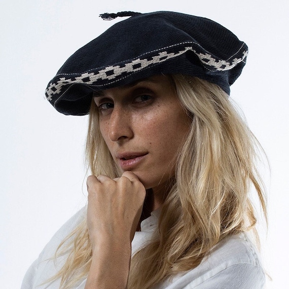 Argentine Gaucho Beret With Pampa Pattern - 100% Cotton