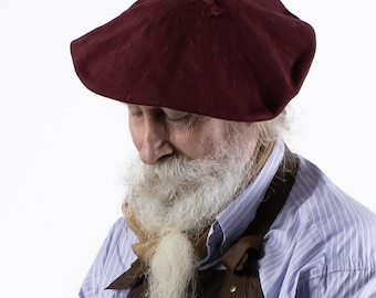 Boina Gauchesca Argentina de Algodón, Boina Tradicional Unisex, Sombrero de Campo Argentino, Gorra de Hilo Tejida, Estilo Gaucho Urbano.