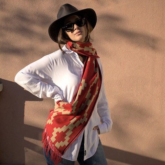 bufanda con guarda pampa