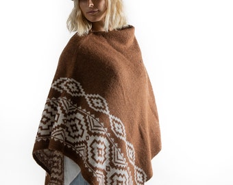 Poncho con protezione pampa orizzontale