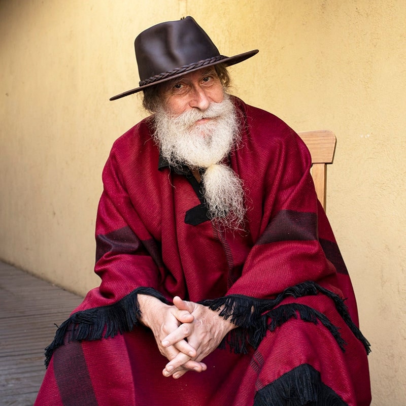 アルゼンチンのハンドメイドポンチョ。サルタ風デザインのユニセックス