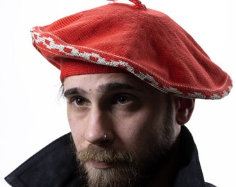 3352 Unisex Beret Gaucho Hat Traditional Hat From Argentina (pampa Bordeaux) gaucholife-beret-bordeaux-  main image 4