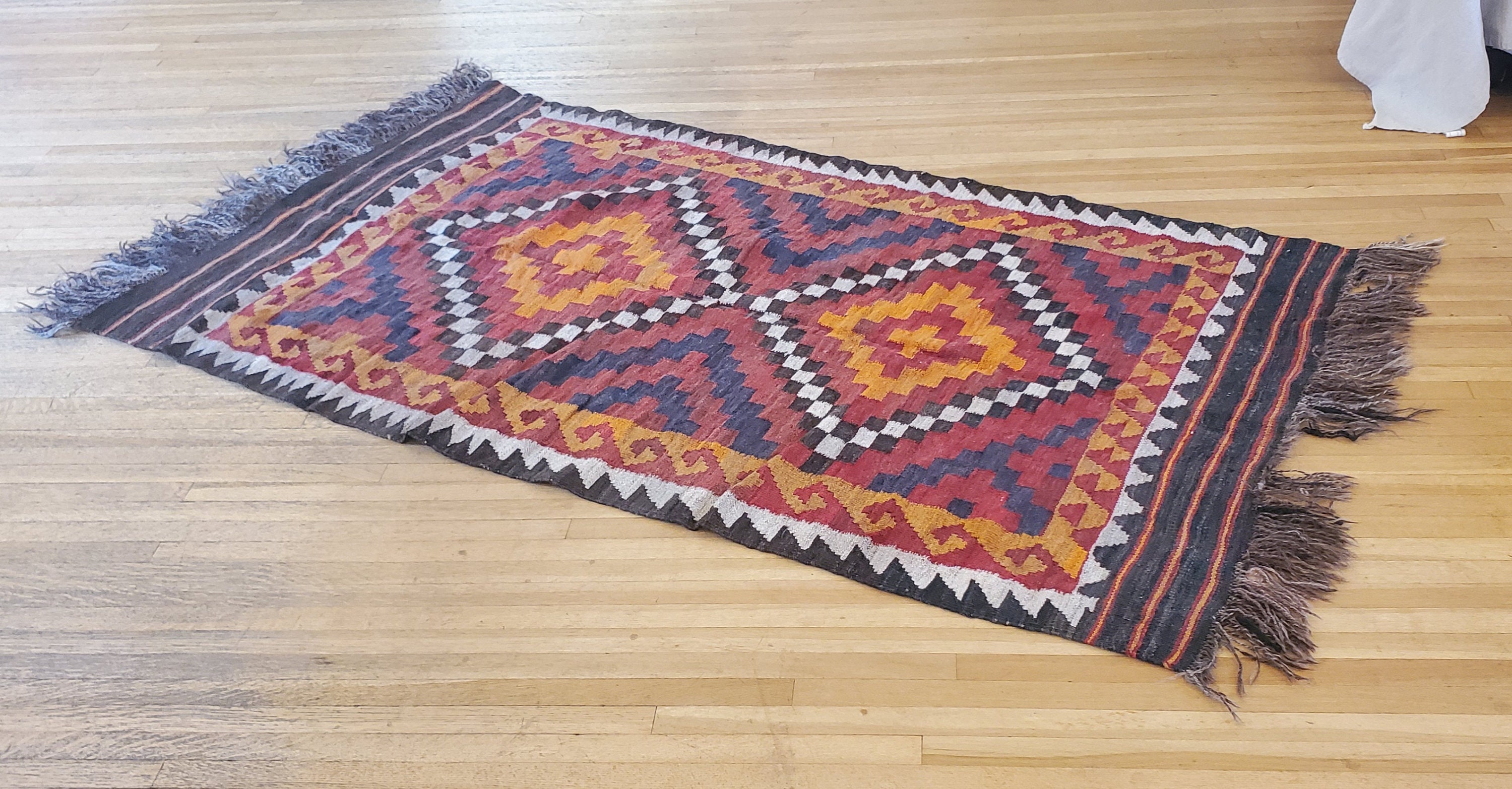 Native American Indian Indigenous Flat Weave Flatweave Kilim Hand Made
