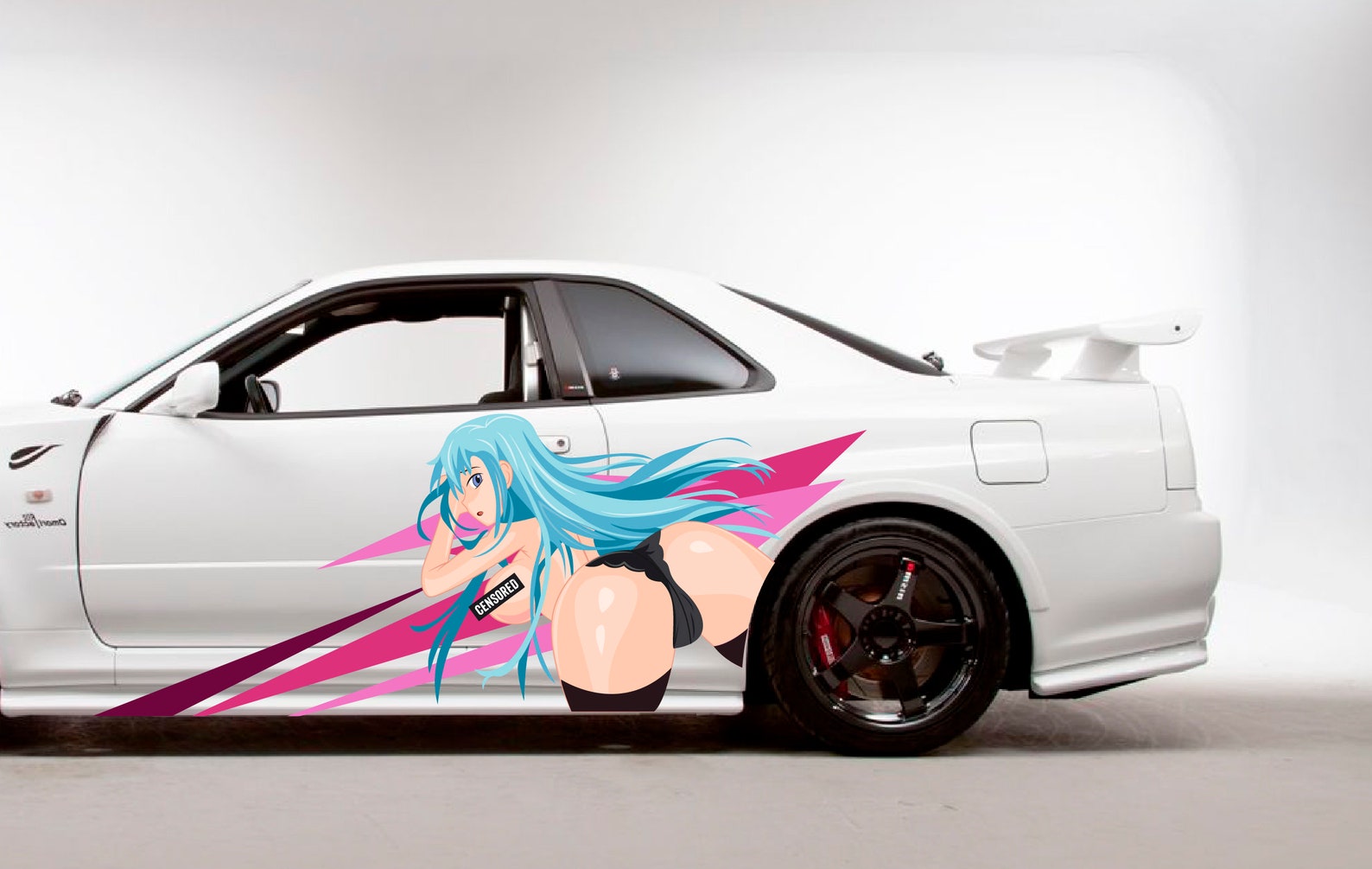 Anime Girl Sexy Vinyl Decal Livery Car Digital Download 2 - изображение.