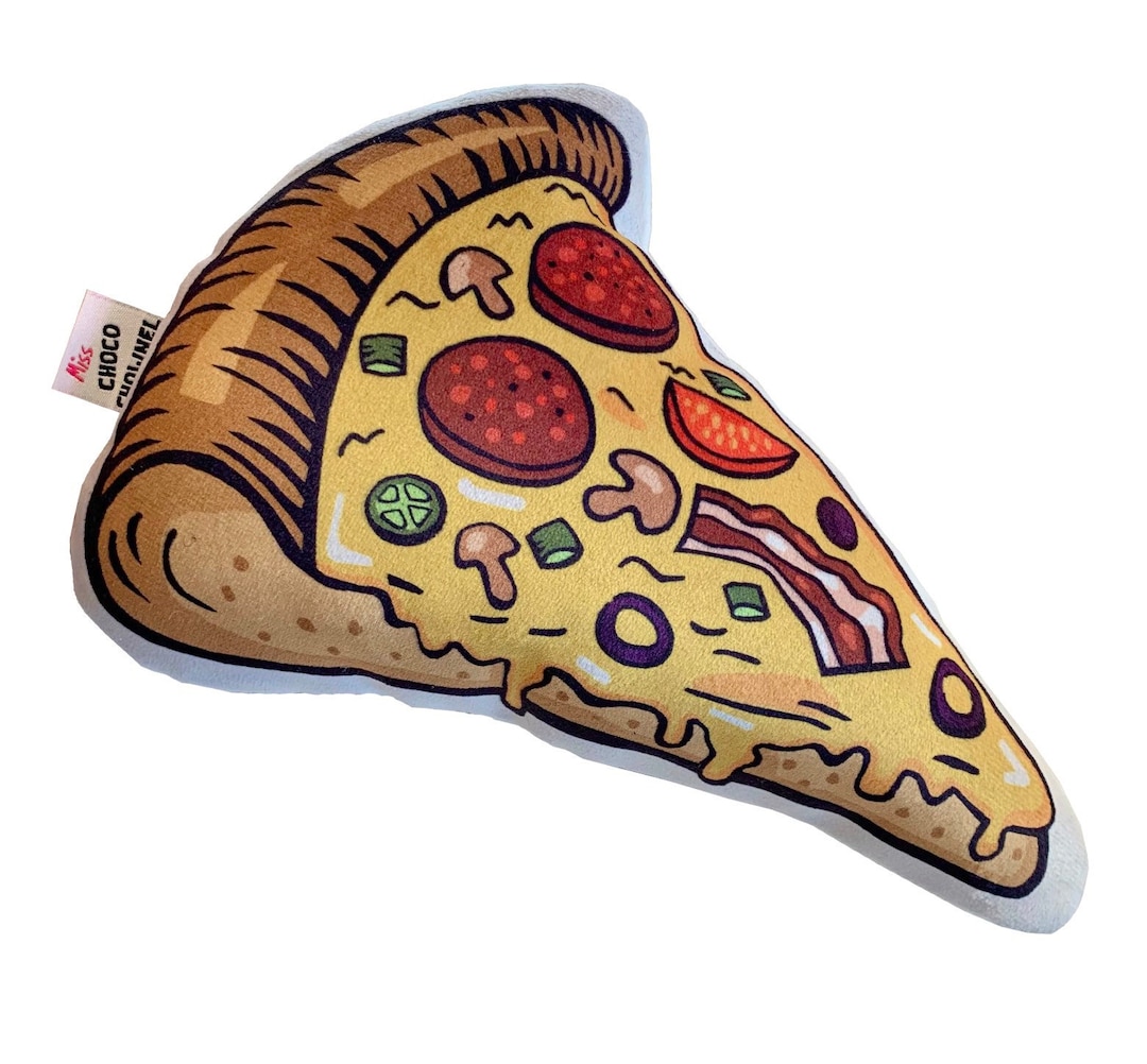 Pizza Dog Toy Pizza Pet Toy Food Plush Dog Toy Food Etsy