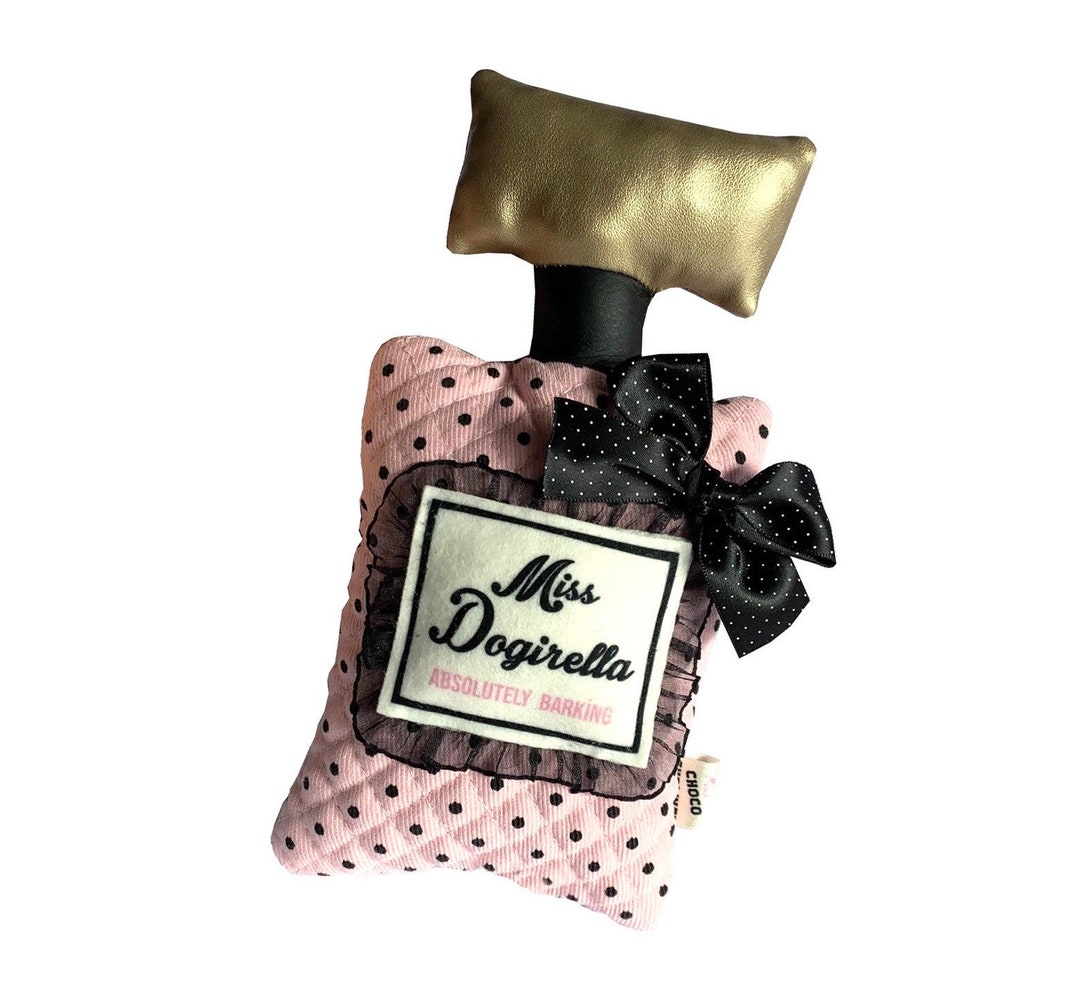 Miss Dogirella Perfume Dog Toy Funny Dog Toy Pink Perfume Etsy