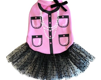 Robe pour chien Primadonna, costume de chien parodie, tenue élégante pour animal de compagnie, jupe en tulle pour chien, jupe tutu pour chien