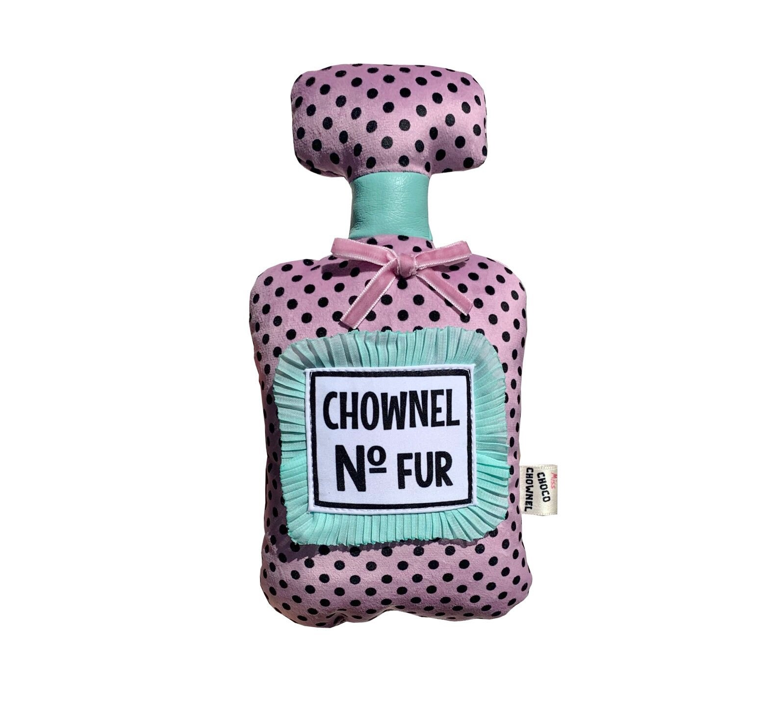 Chownel No Fur perfume dog toy polka dot pet toy Etsy