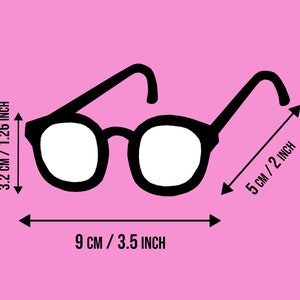 Lunettes pour chien Nerd, lunettes pour animaux de compagnie amusantes, lunettes pour chiens, lunettes pour animaux de compagnie nerd, lunettes pour chiens, lunettes pour chiens noirs, lunettes pour chiens bruns image 7