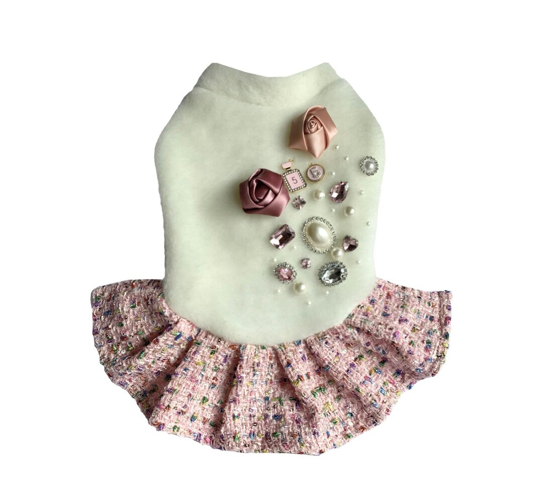 Fairytale Dog Dress Dog Dress With Pearls Funny Dog Dress Etsy