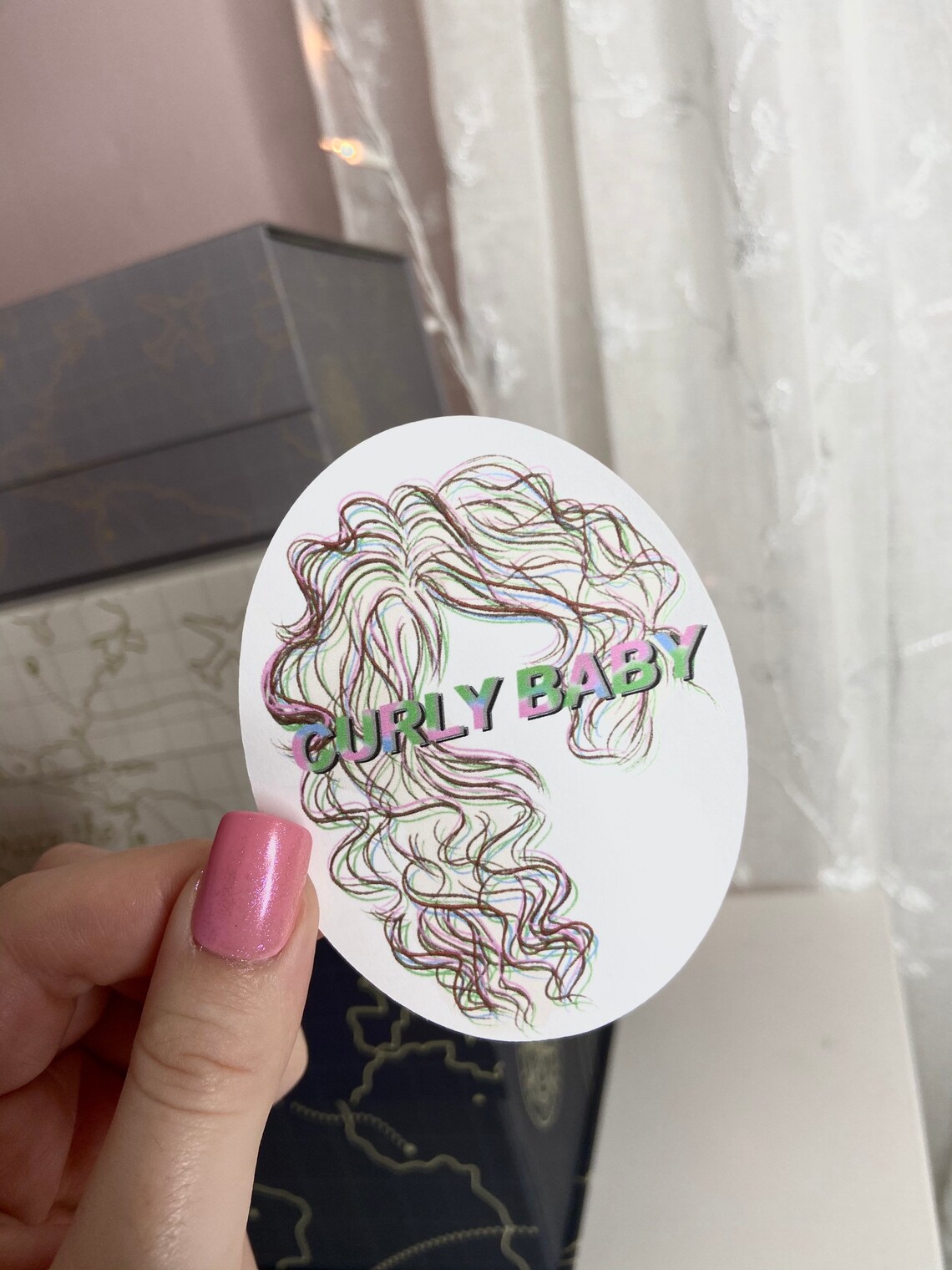Curly Hair Sticker Pack Curly Hair Curly Girl Planner Etsy