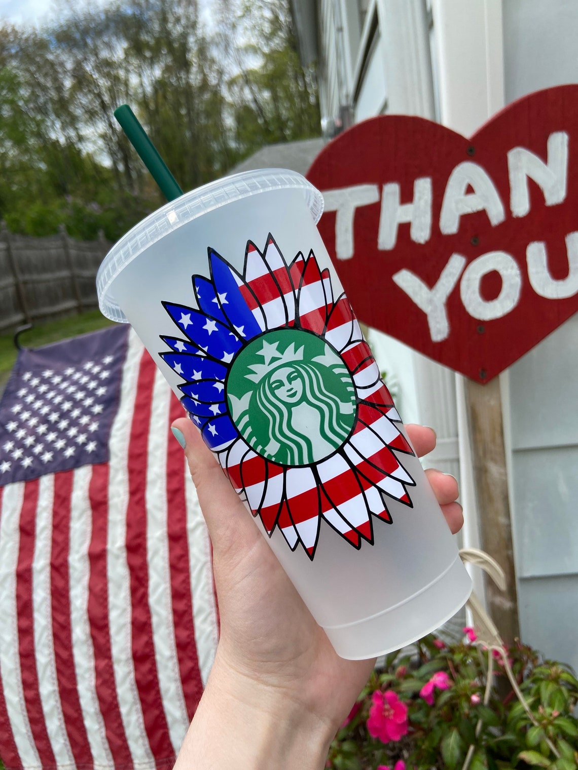 USA Charity Starbucks Cup 4th of July Memorial Day Veterans Etsy