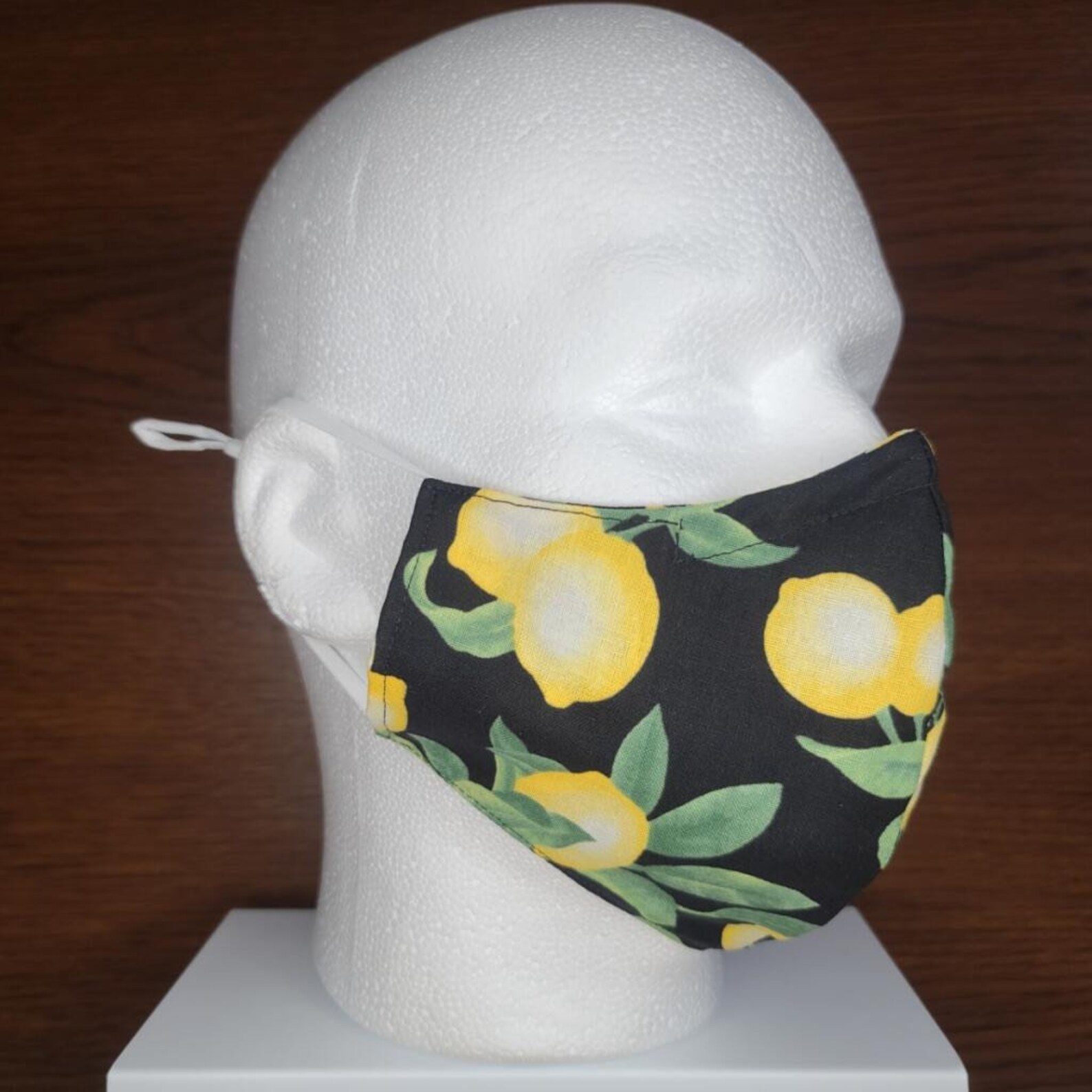 Adult Lemon Face Mask With Adjustable Nose Wire and Adjustable Etsy