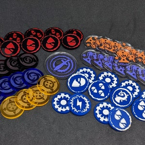 Super Fantasy Brawl Acrylic Tokens