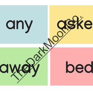 Sight Word Flash Cards