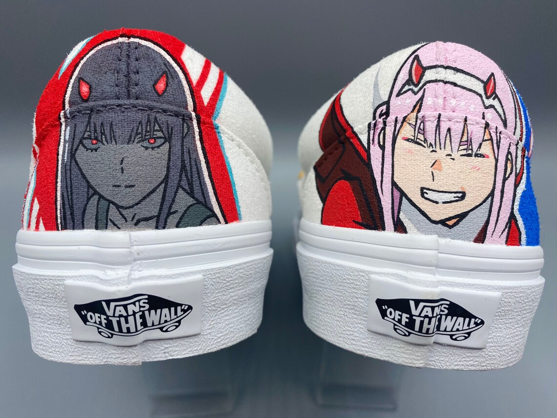 Anime Vans Slip-ons Custom Vans custom shoes gift for him | Etsy