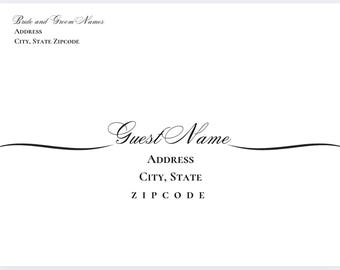 Wedding Invitation Envelope Template