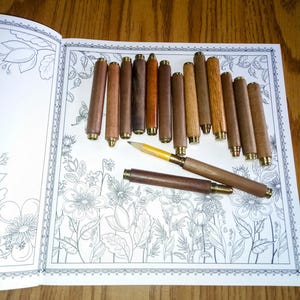 Pencil-Pal &quot;Mystery&quot; Wood Pencil holders pencil extenders protectors pencil lengtheners brass wood holders