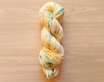 Pumpkin Patch Hand Dyed Yarn, Superwash Merino/Nylon, Fingering DK & Worsted Weight