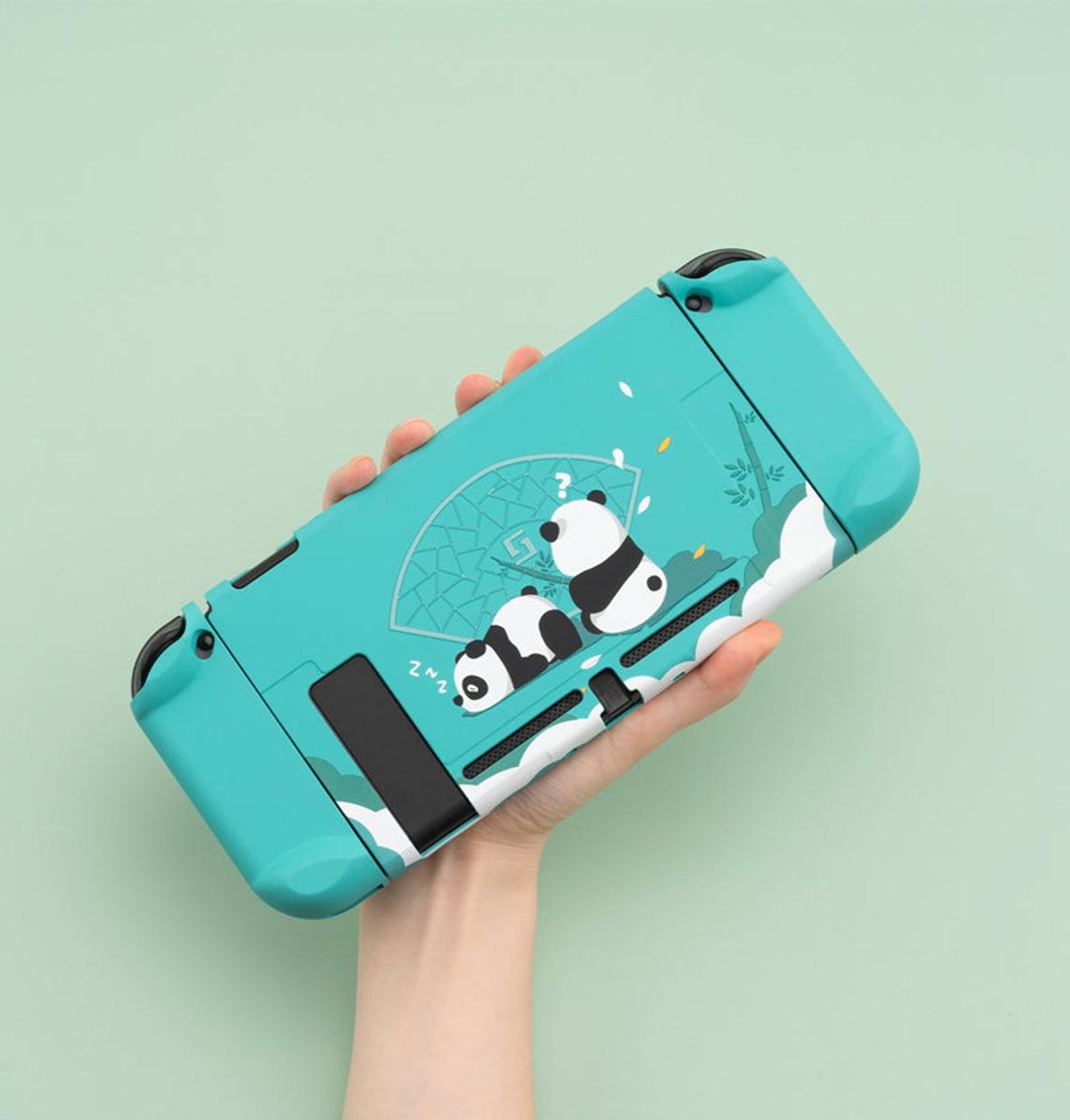 Nintendo Switch Cute Panda Back Cover Skin Shell Kawaii / Etsy