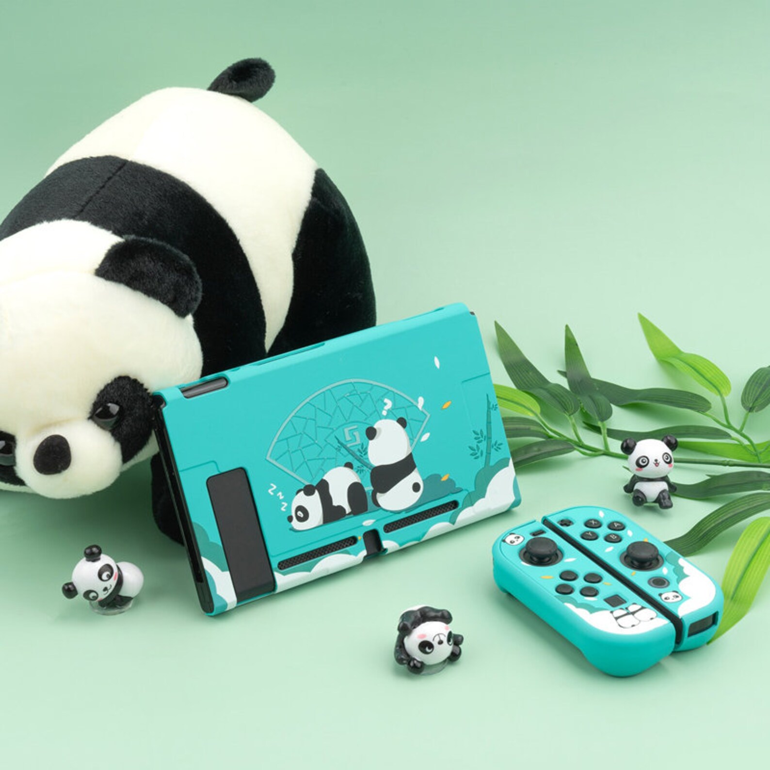 Nintendo Switch Cute Panda Back Cover Skin Shell Kawaii / Etsy